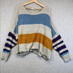 American Threads boxy oversized soft sweater colorful grunge funky hipster